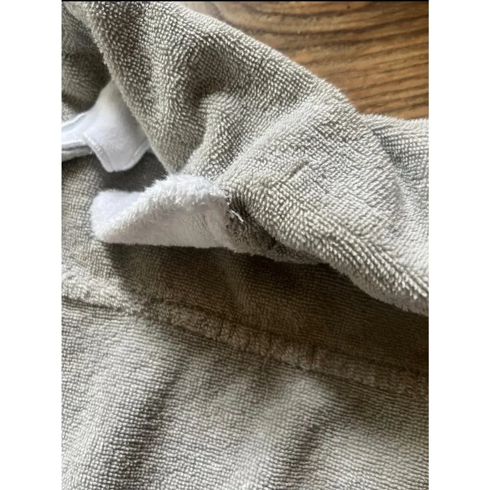 Pillowfort Shark Hooded Gray Bath Towel with Fin Kids Baby - See Pics